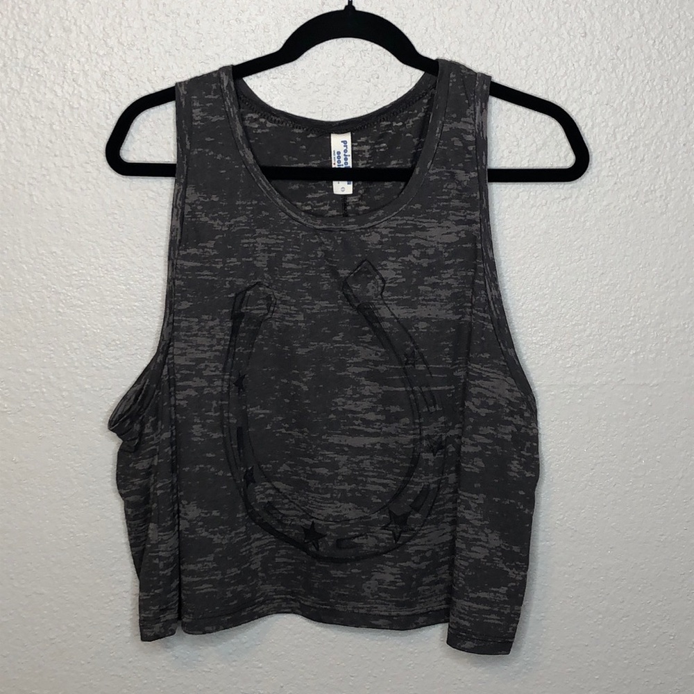 Project Social T Horseshoe Graphic Crop Top